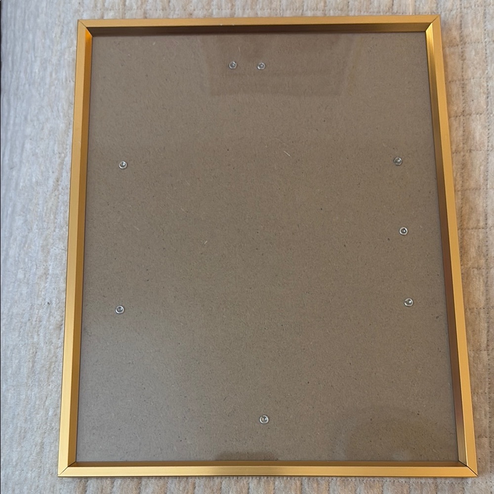 Gold Rectangular Picture Frame with Glossy Finish